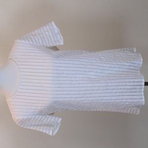 J. Crew Striped Sheer Top